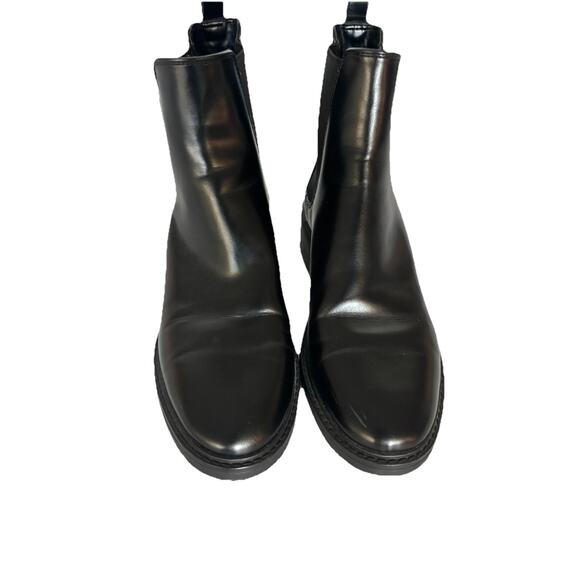 Zara Women's Boots Black EUC Chelsea Ankle Bootie EU Size 38 US 7.5–8 - Picture 2 of 15